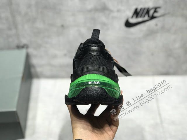 Balenciaga經典款男女鞋 巴黎世家頂級版本Triple S厚底氣墊大底LOGO老爹鞋 Balenciaga情侶款老爹鞋  hdbl1263